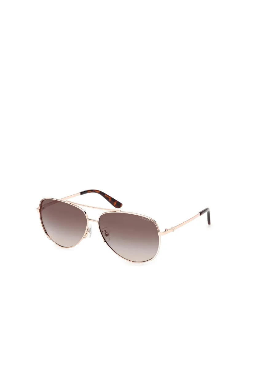 Sonnenbrille - shiny rose gold gradient brown