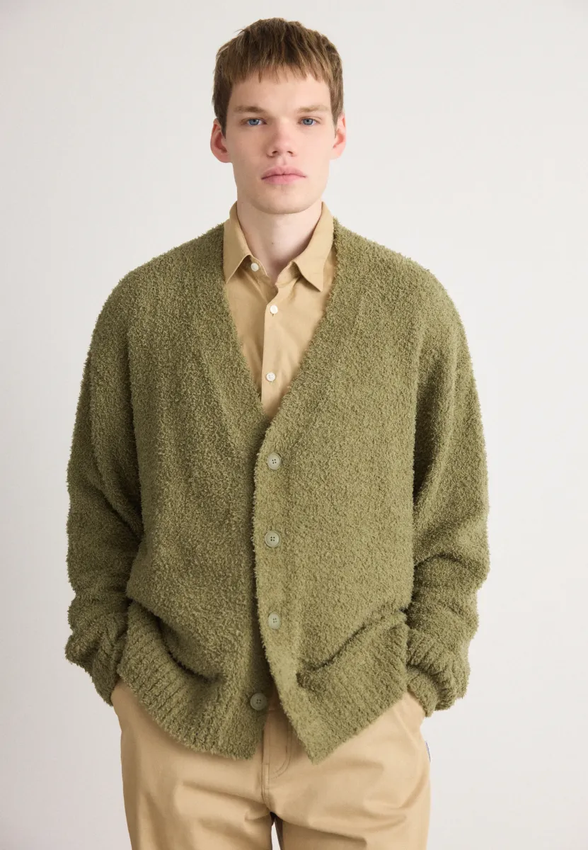 SONOU - Strickjacke - open green