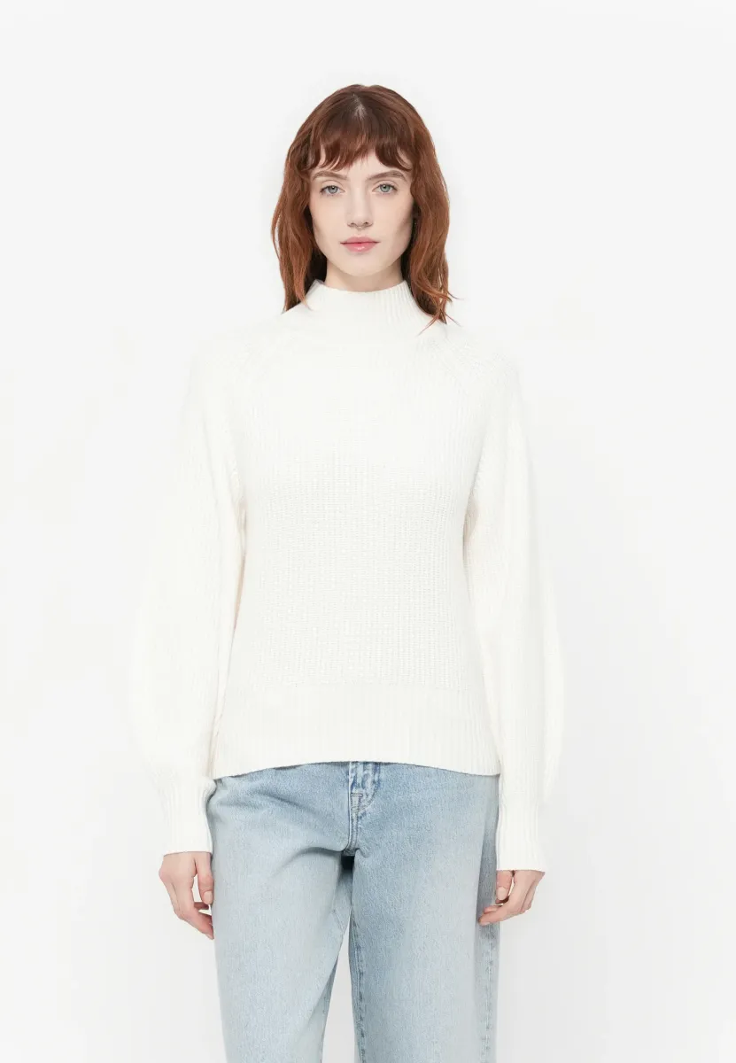 SORELLASIO - Strickpullover - open white