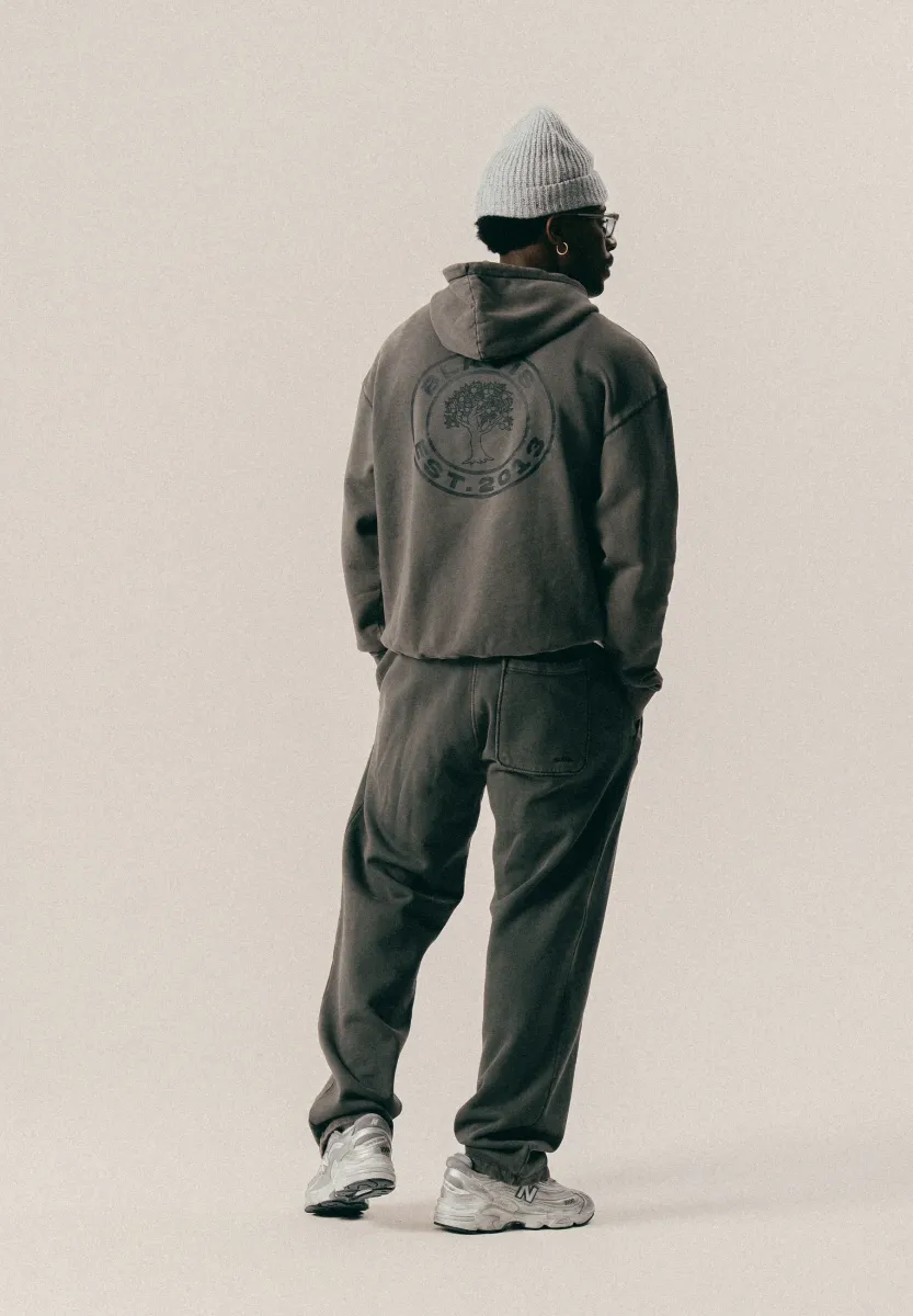 SOURCE GMT DYE HOODY - Sweatshirt - black