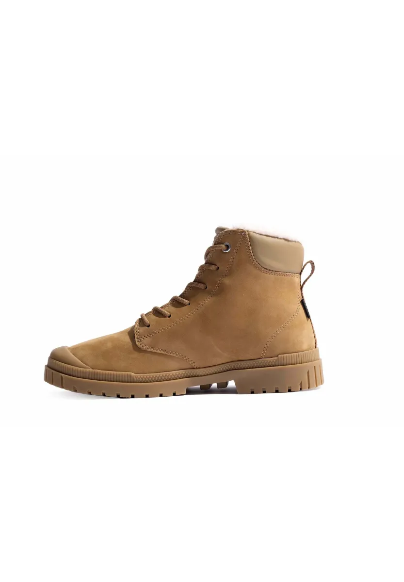 SP20 CUFF LTH WP WL - Schnürstiefelette - brown