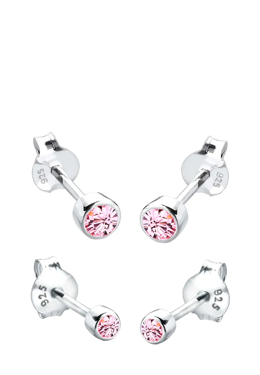 SPARKLING BASIC SET - MIT KRISTALLEN VON SWAROVSKI® - Ohrringe - pink