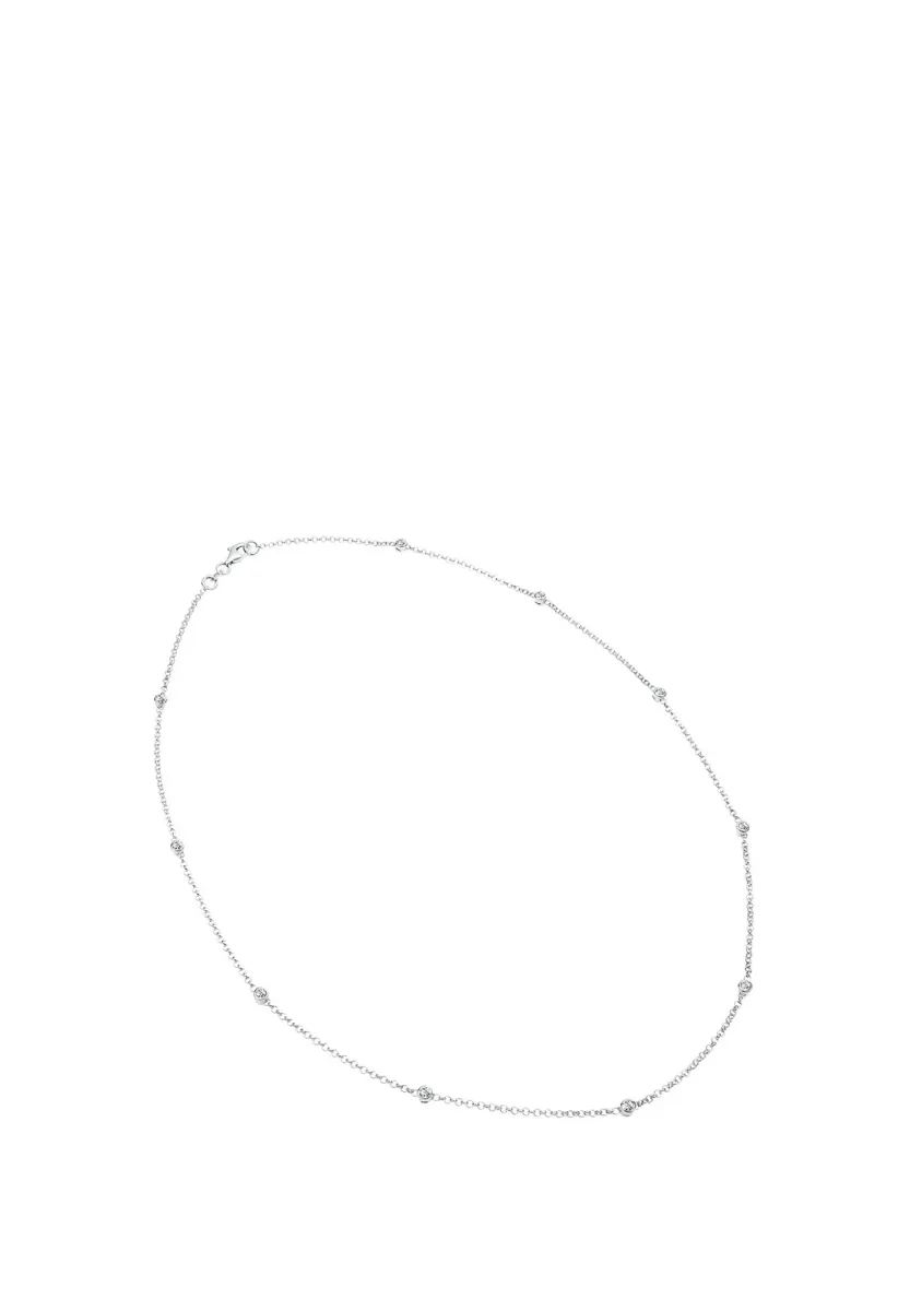 SPARKLING ELEGANCE - MIT KRISTALLEN VON SWAROVSKI® - Halskette - silived-coloured