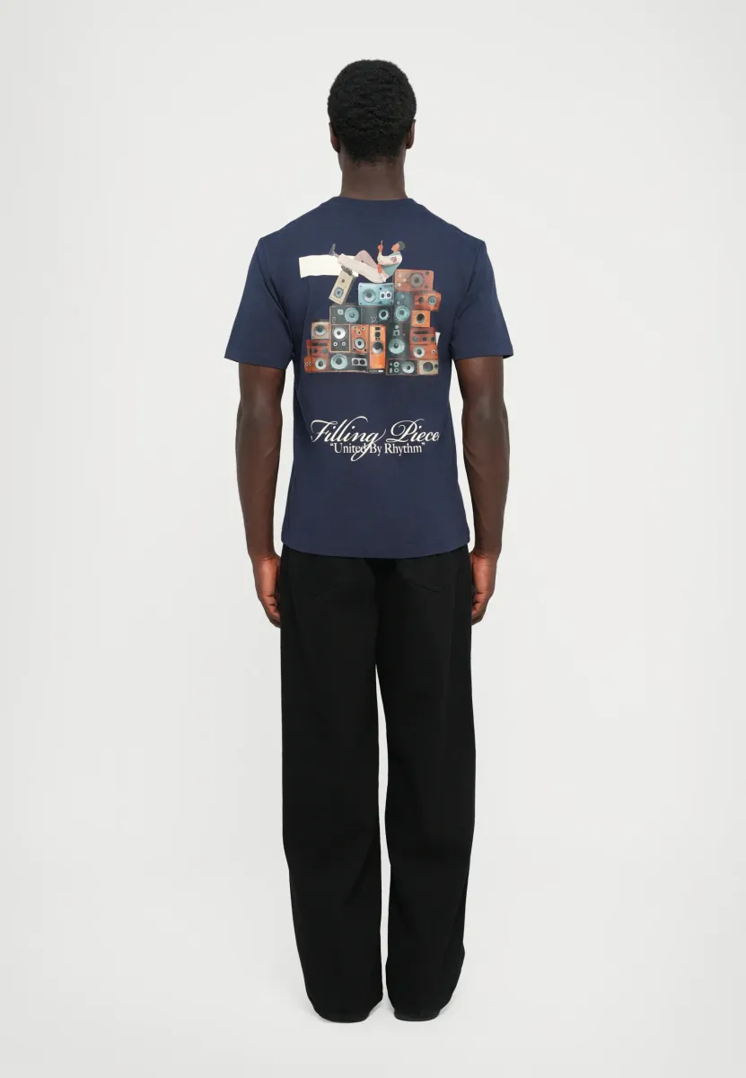 SPEAKER WALL - T-Shirt print - navy