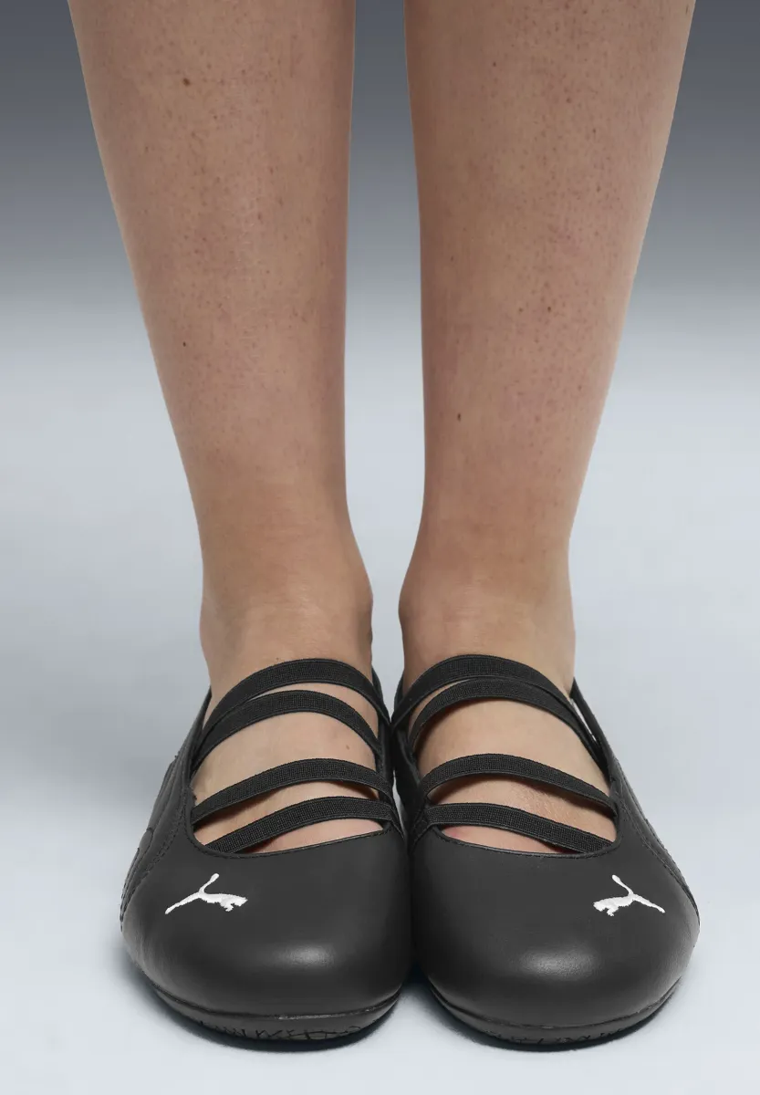 SPEEDCAT - Riemchenballerina - black/white