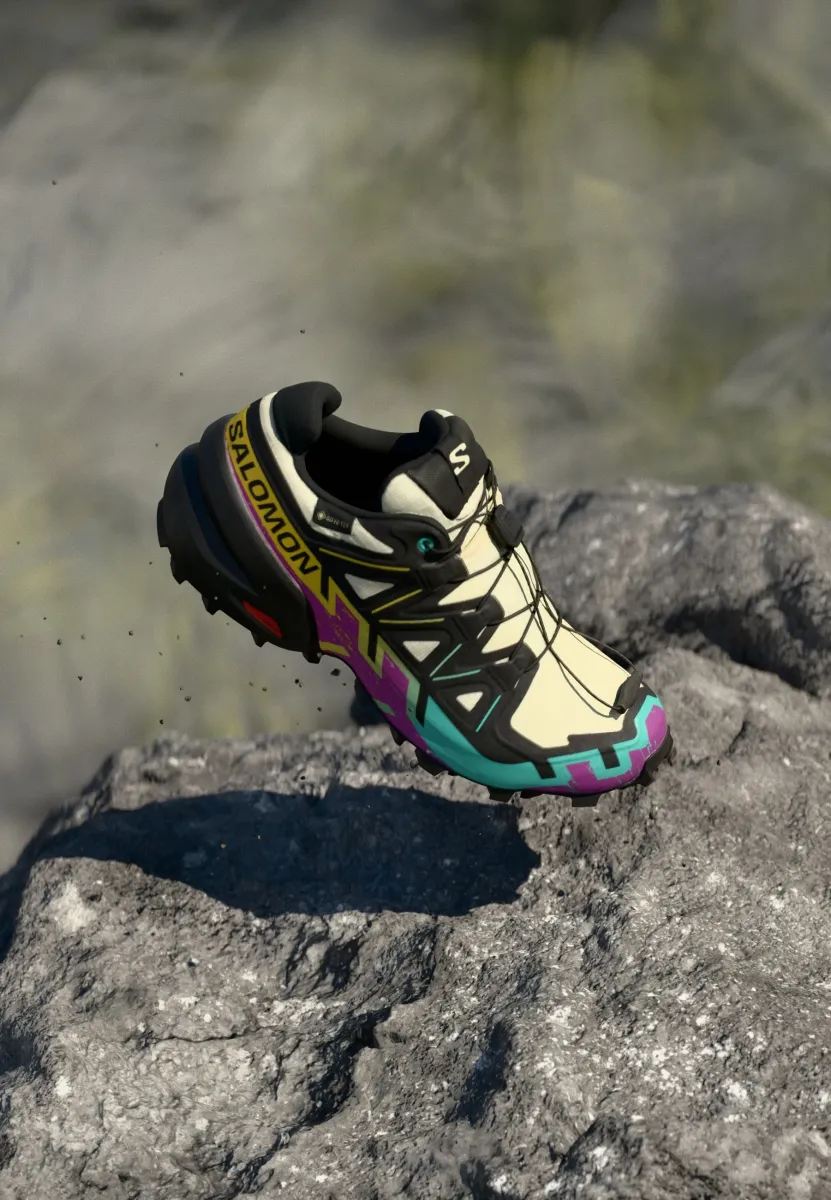 SPEEDCROSS 6 GTX - Laufschuh Trail - transparent yellow/black/waterfall