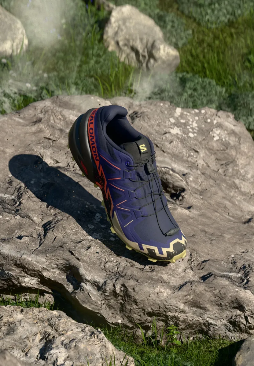 SPEEDCROSS 6 - Laufschuh Trail - maritime blue/black/cherry tomato