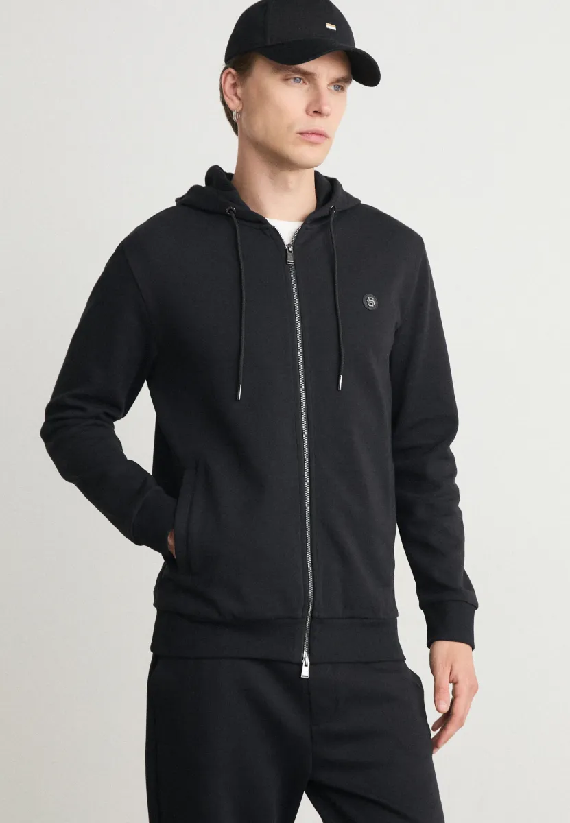 SPENCE - Sweatjacke - black