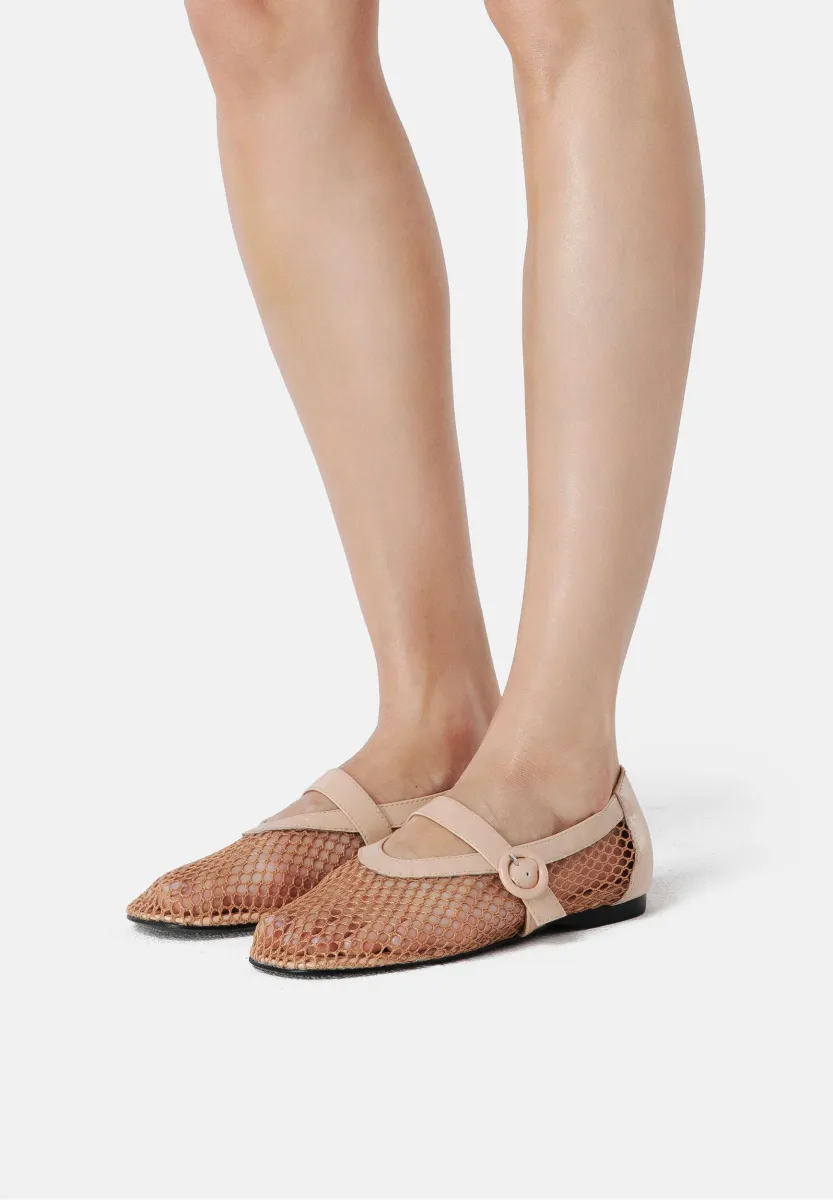 SPEND MY DAY - Riemchenballerina - beige