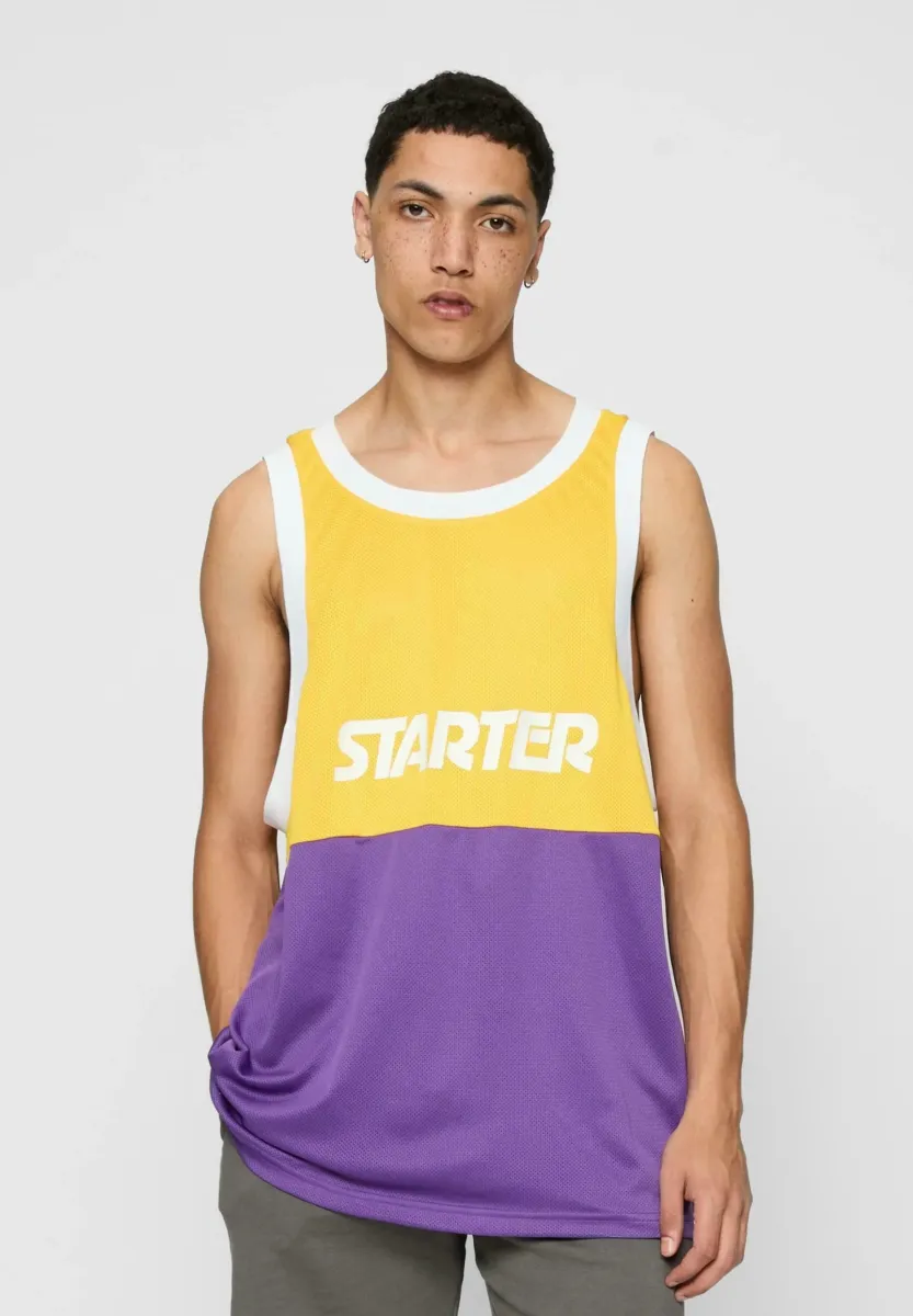 SPLIT TANK - Top - californiayellow realviolet