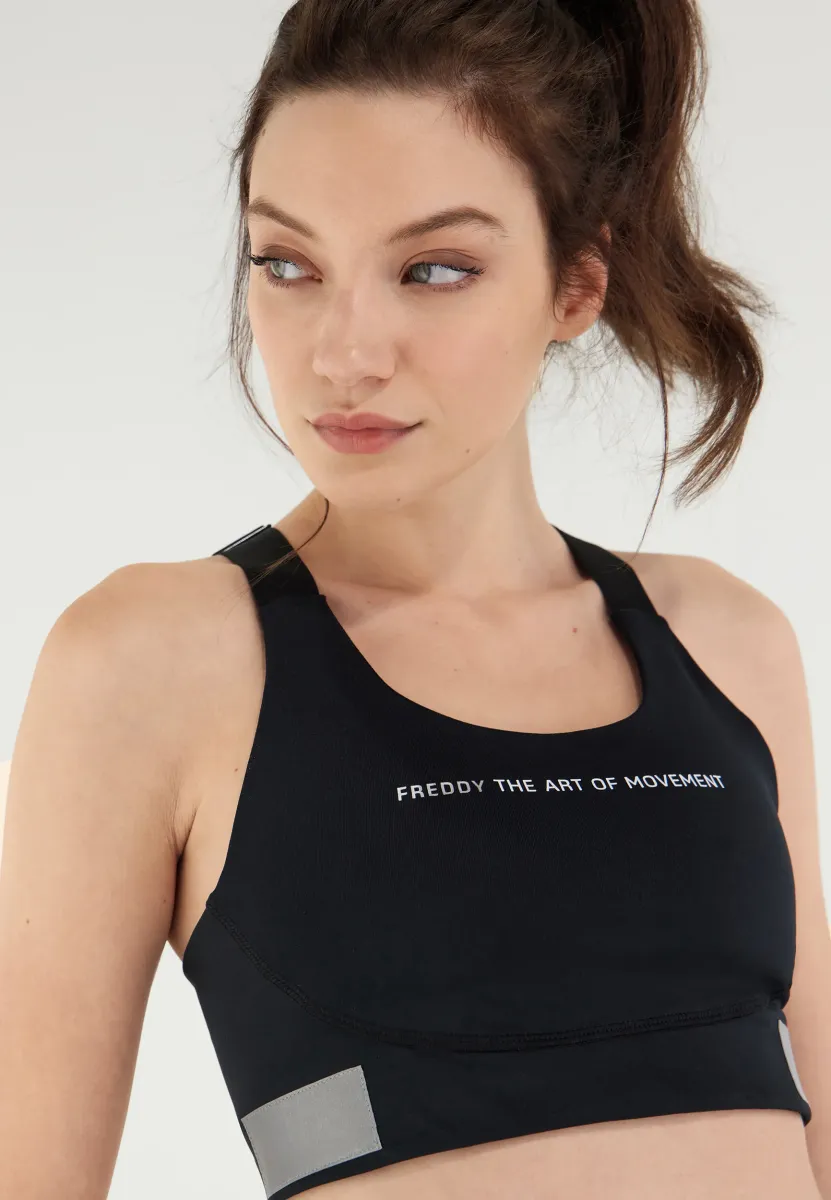 Sport-BH mit starker Stützkraft - nero