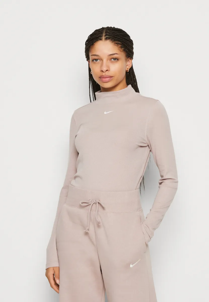 SPORTSWEAR ESSENTIAL - Langarmshirt - diffused taupe/white