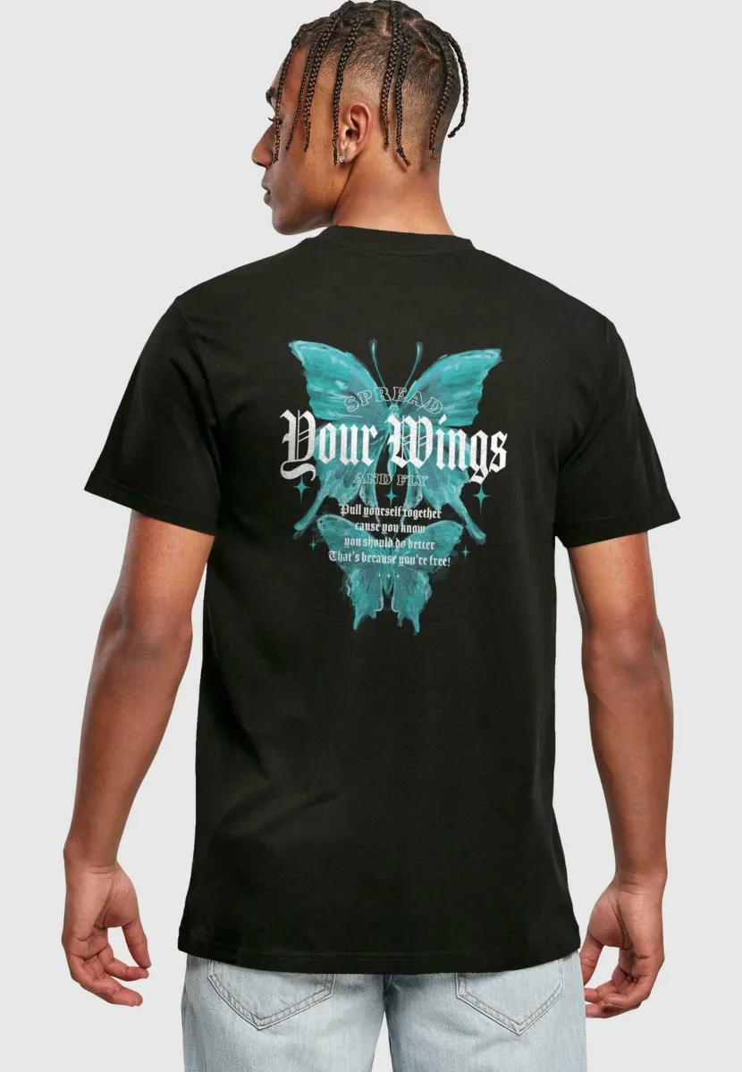SPREAD YOUR WINGS AND FLY - T-Shirt print - black
