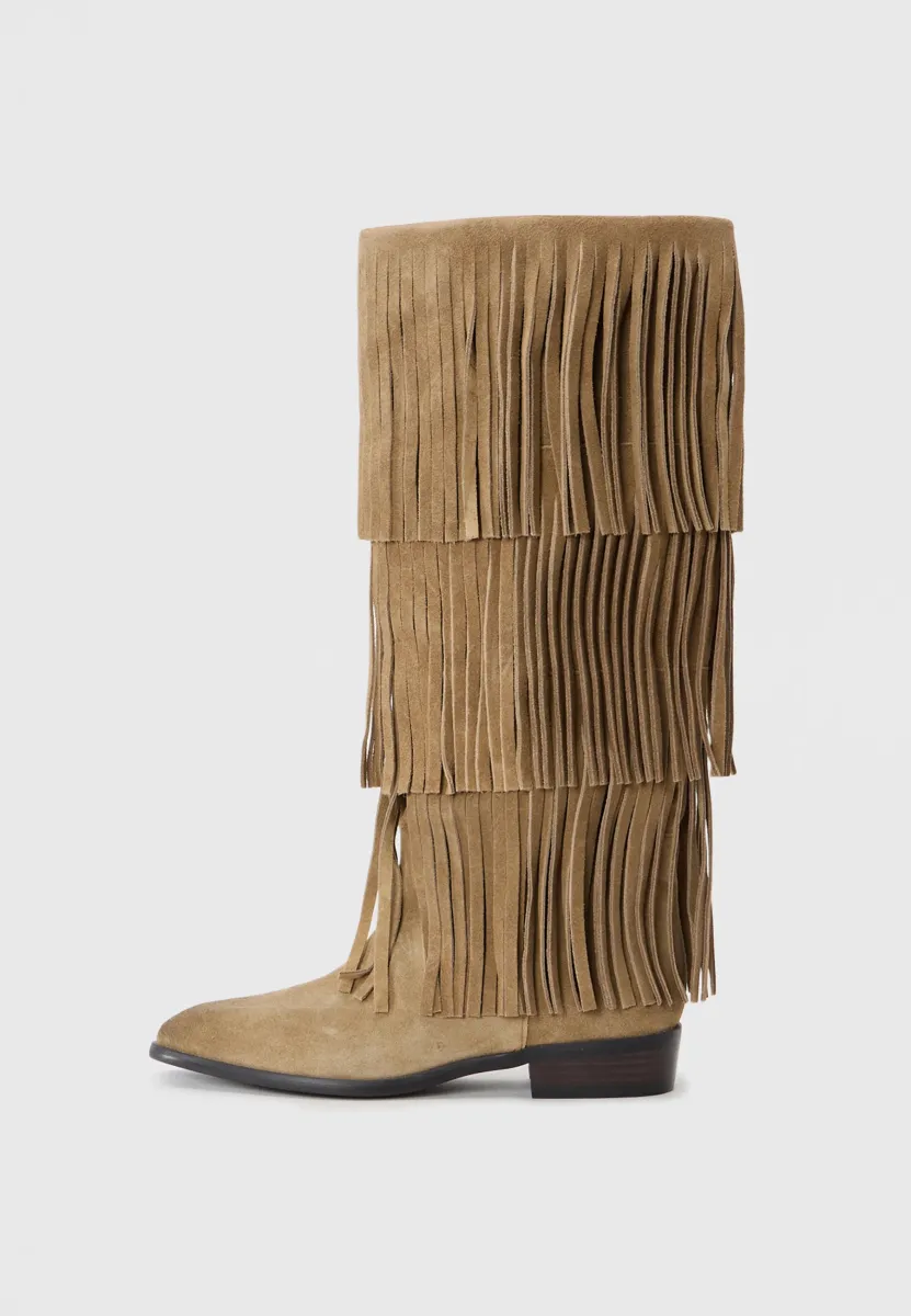 SPUR - Cowboy-/Bikerboot - taupe