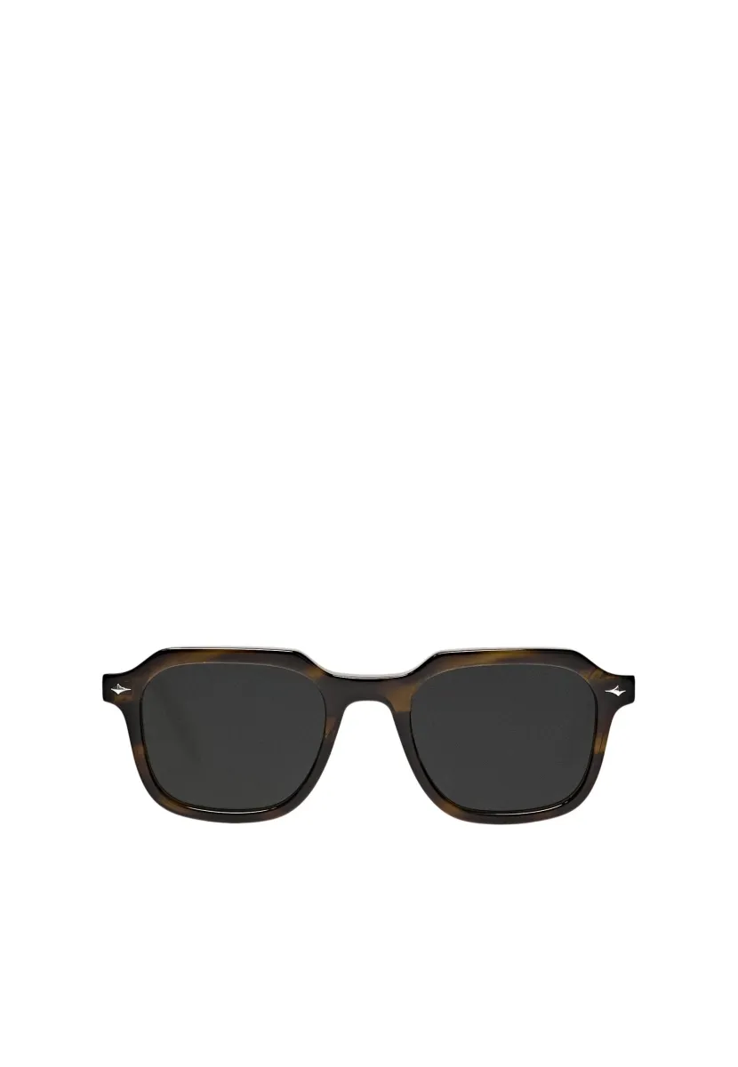 SQUARE - Sonnenbrille - mottled brown