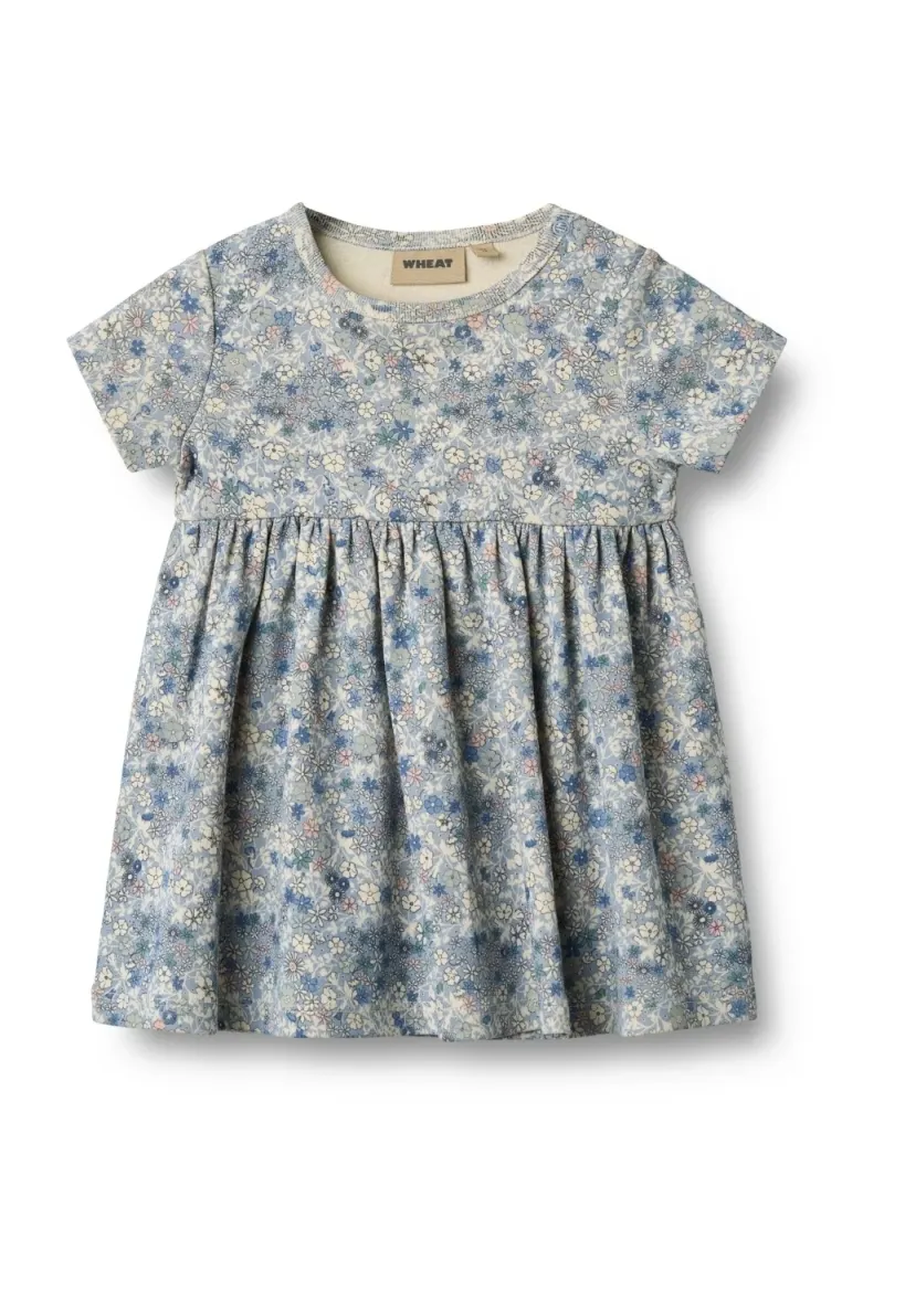 S/S NOVA - Jerseykleid - blue summer flowers