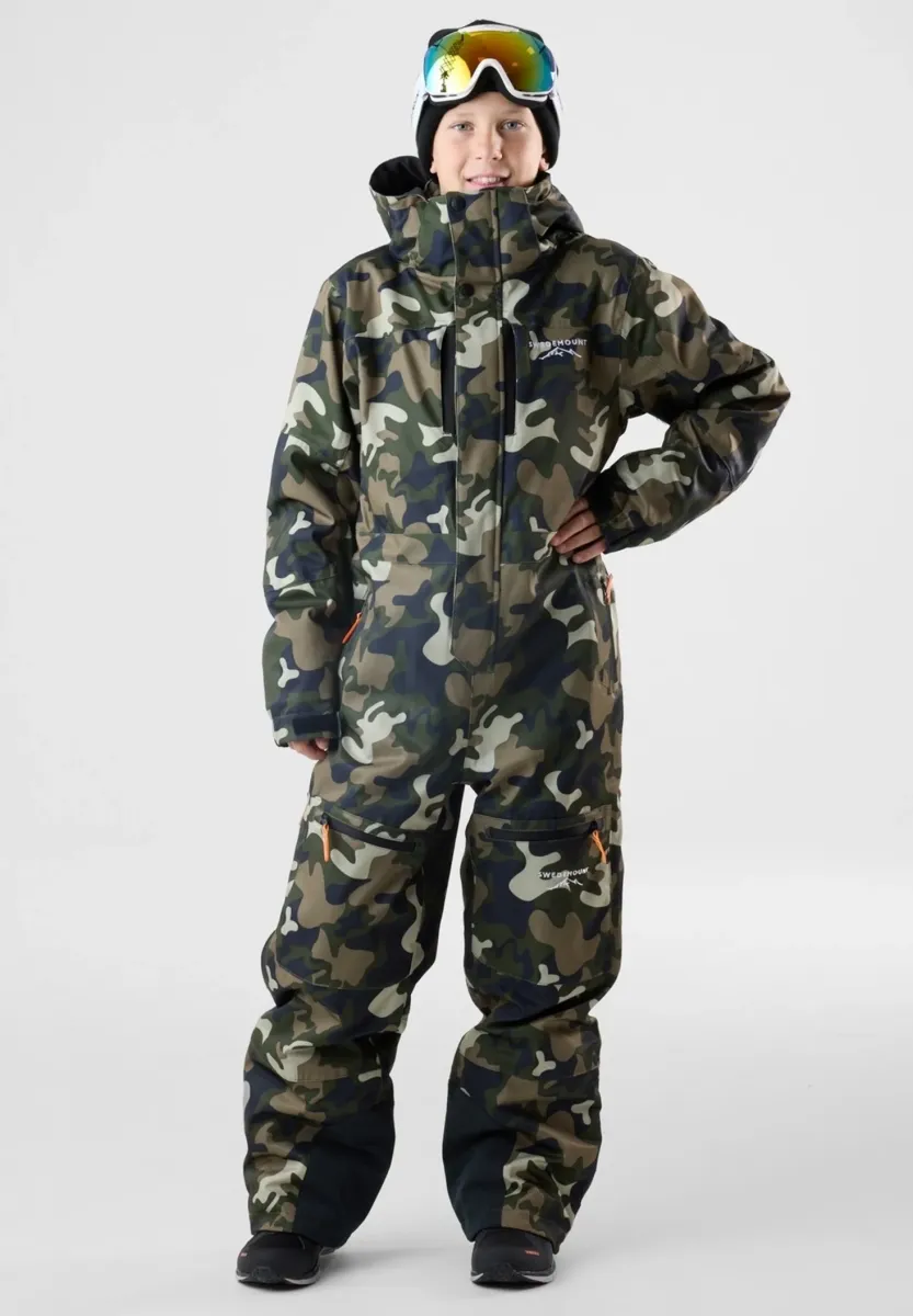 ST. ANTON  - Schneeanzug - green camouflage black