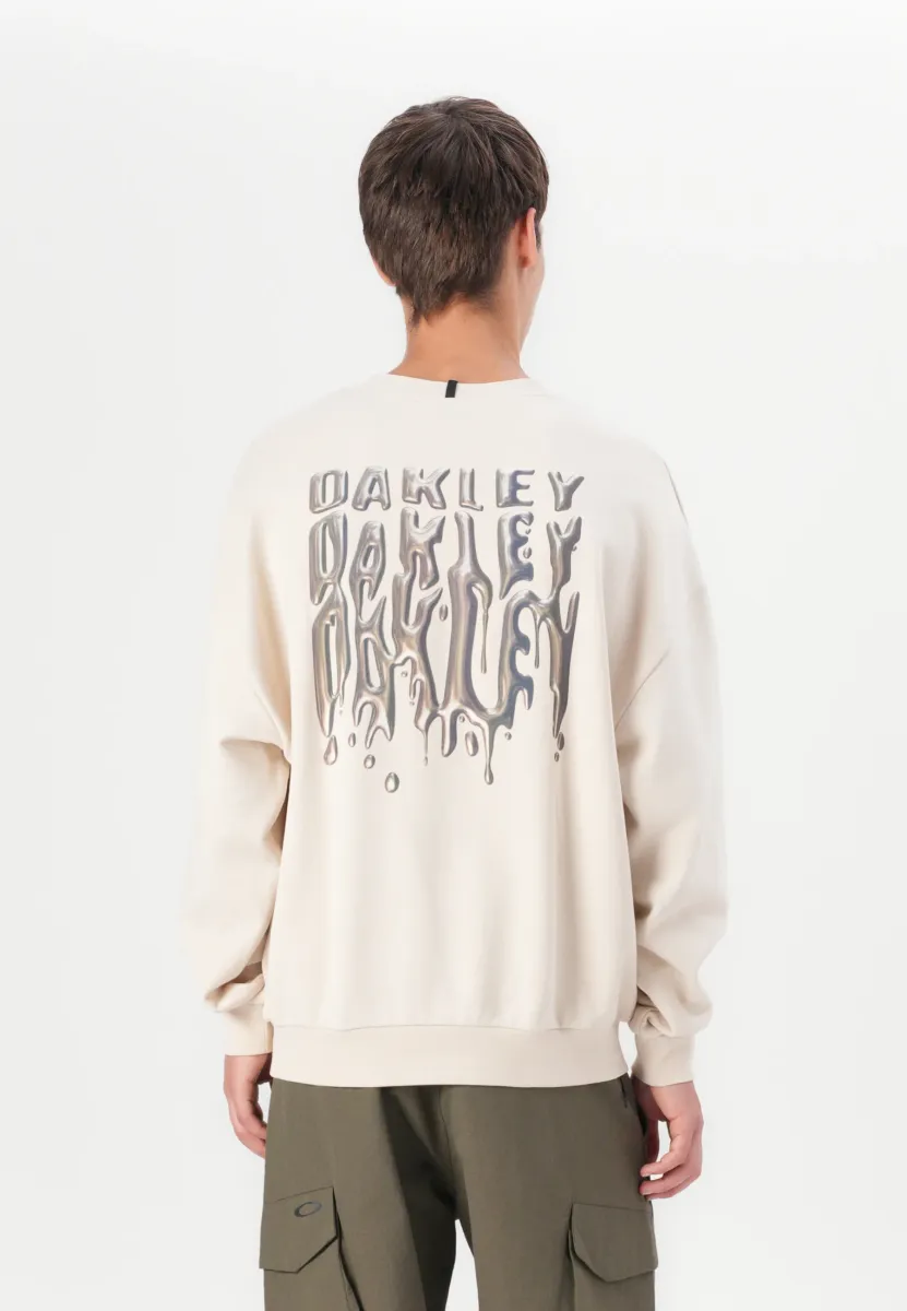 STACKED METAL CREWNECK  - Sweatshirt - beige