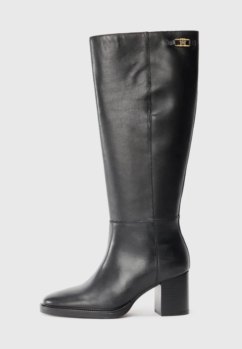 STACKED - Stiefel - black