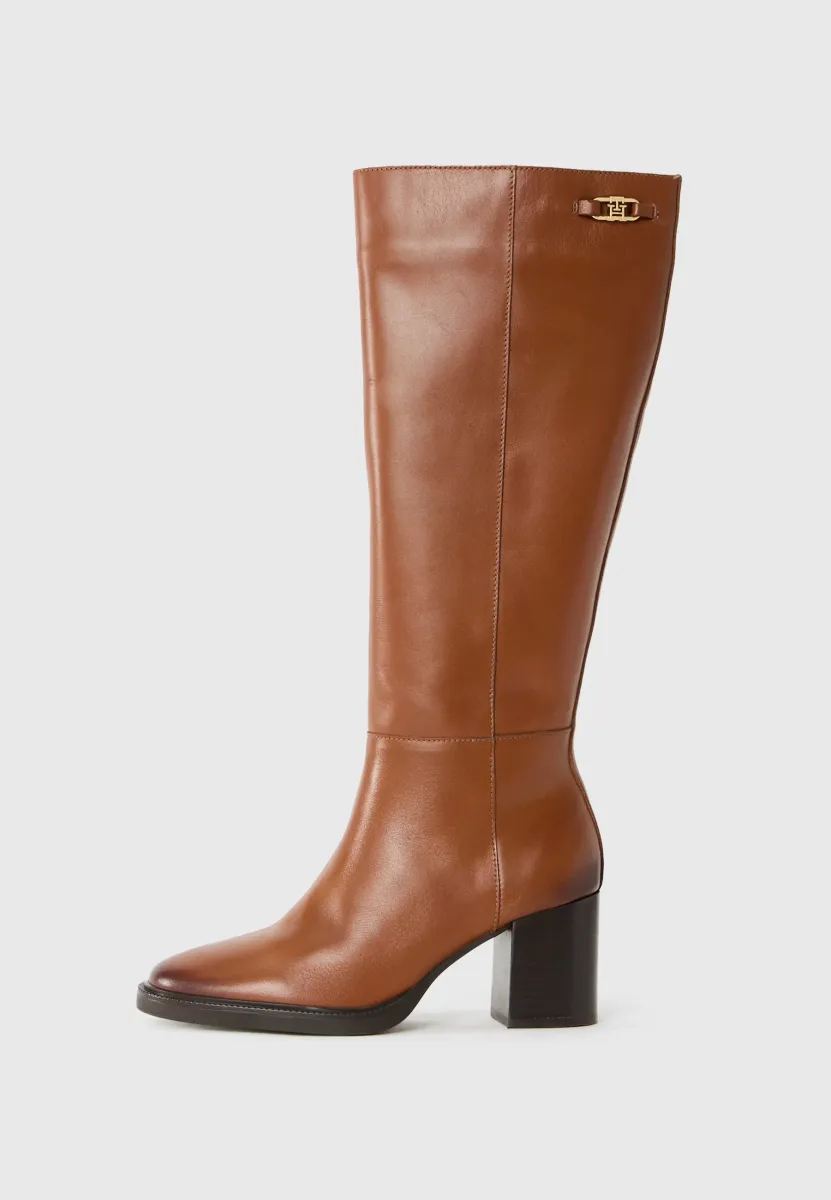 STACKED - Stiefel - tawny russet