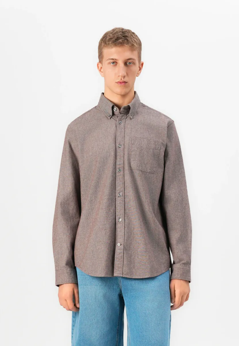 STANDARD FIT - Hemd - dark brown