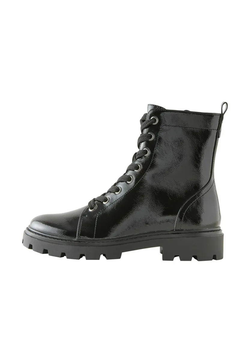 STANDARD WIDE FIT - FOREVER COMFORT - Schnürstiefelette - black patent