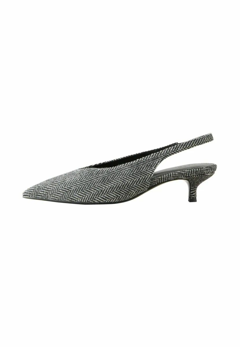 STANDARD/WIDE FIT - FOREVER COMFORT POINT TOE LOW KITTEN  - Pumps - grey herringbone