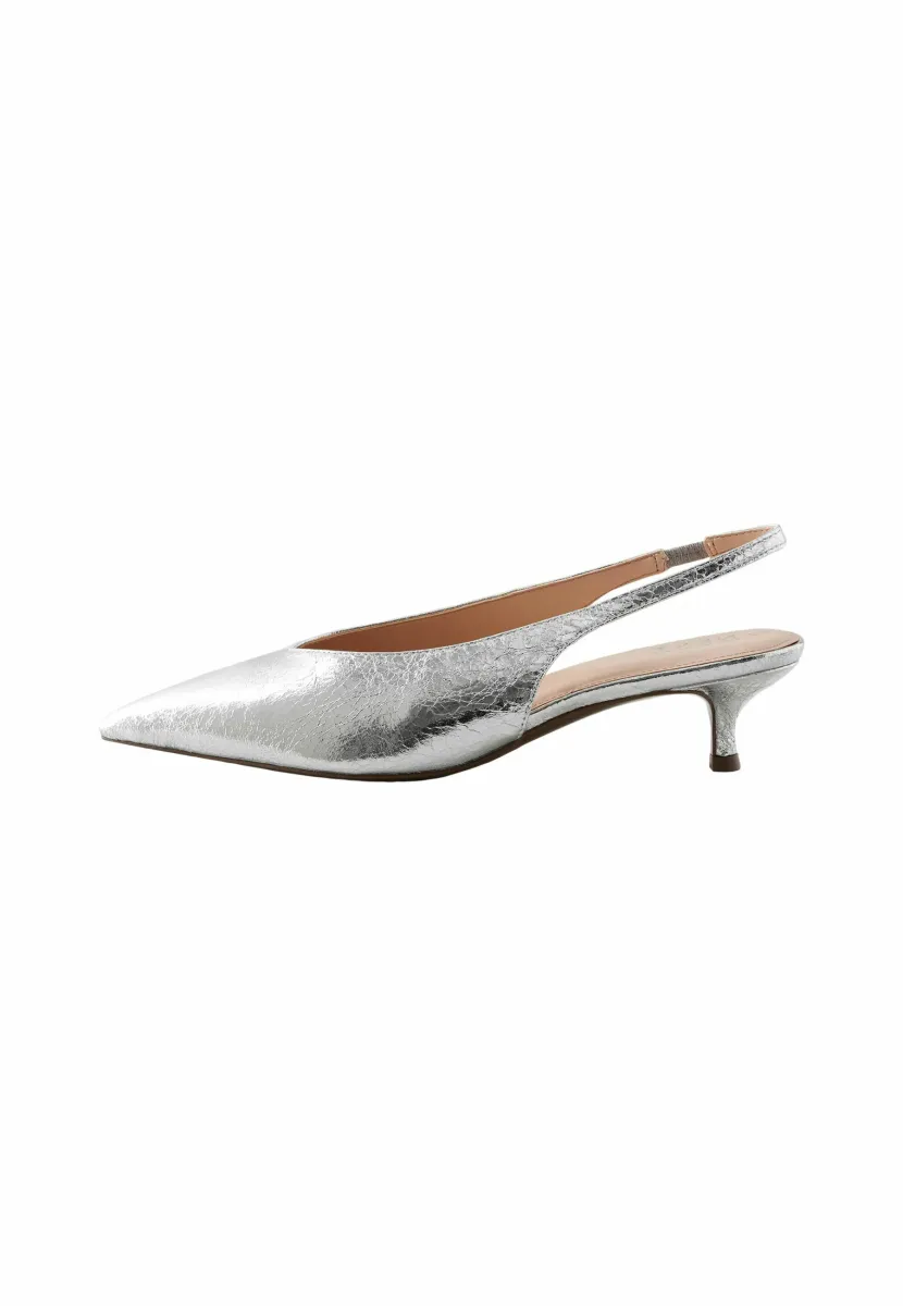 STANDARD/WIDE FIT - FOREVER COMFORT POINT TOE LOW KITTEN  - Pumps - silver