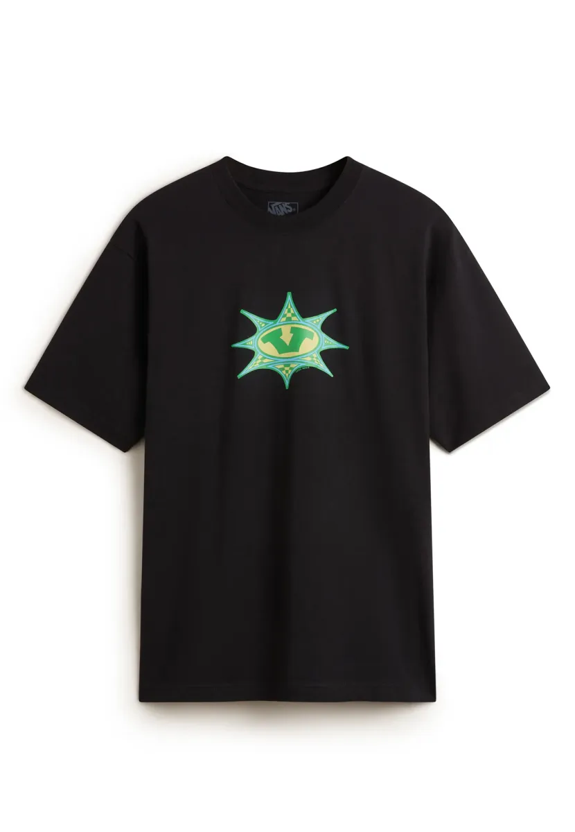 STAR CHECKER - T-Shirt print - black
