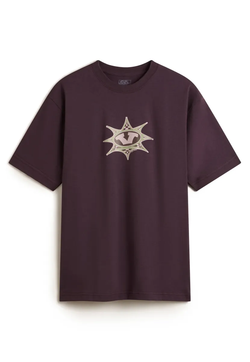 STAR CHECKER - T-Shirt print - dark red