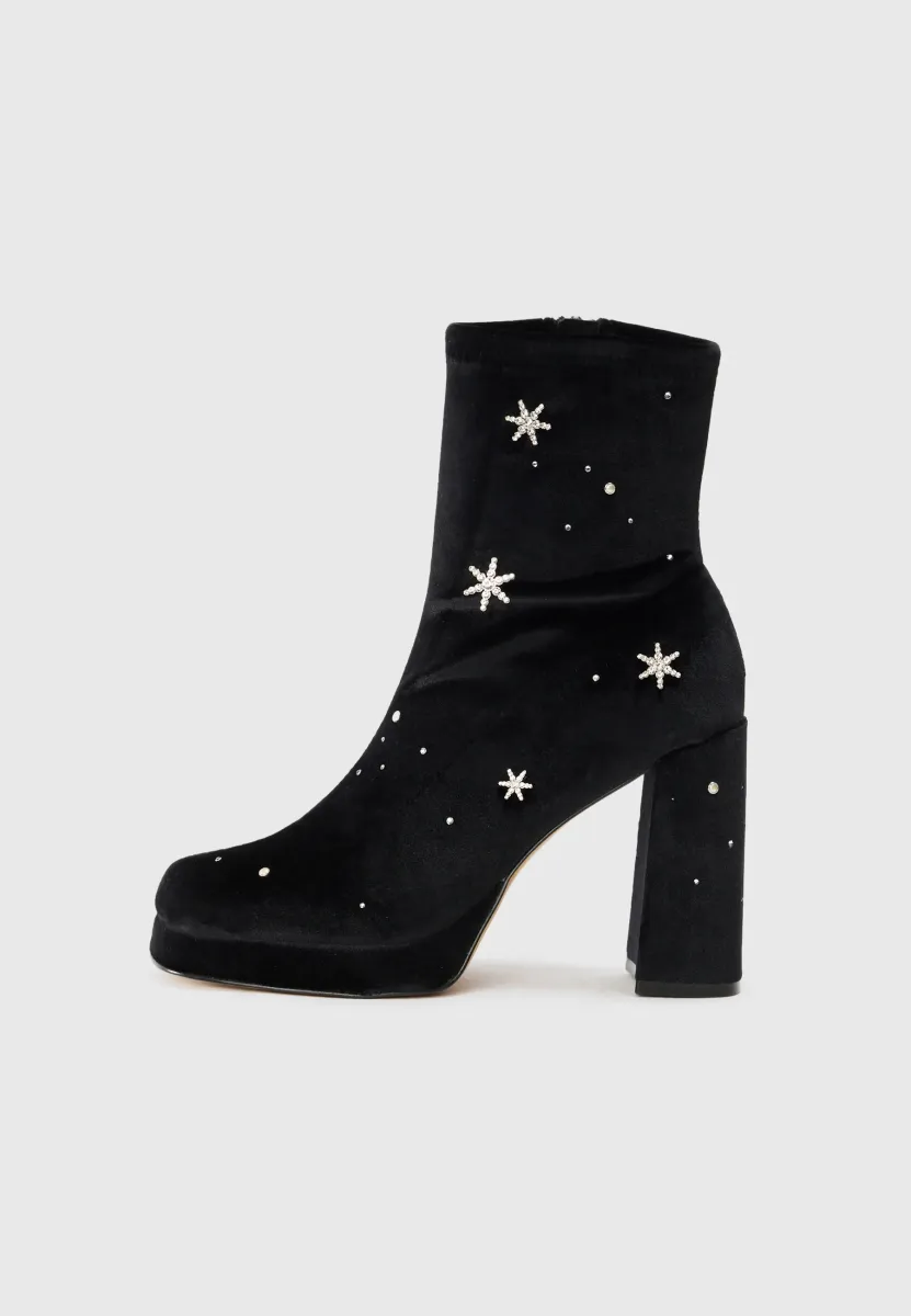 STARRIE - High Heel Stiefelette - black