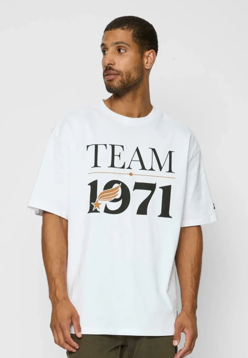 STARTER HERREN STARTER TEAM 1971 OVERSIZE TEE - T-Shirt print - white