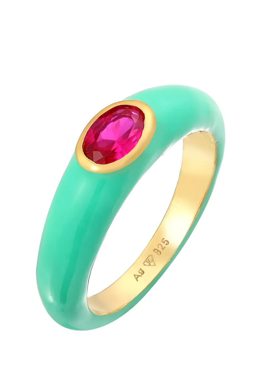 STATEMENT SUMMER LOOK - Ring - türkis