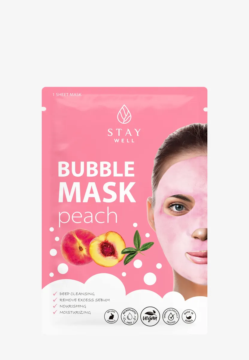 STAY WELL DEEP CLEANSING BUBBLE MASK - Gesichtsmaske - peach
