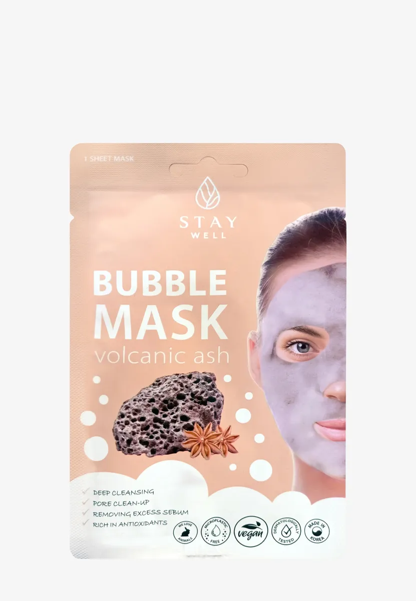 STAY WELL DEEP CLEANSING BUBBLE MASK - Gesichtsmaske - volcanic
