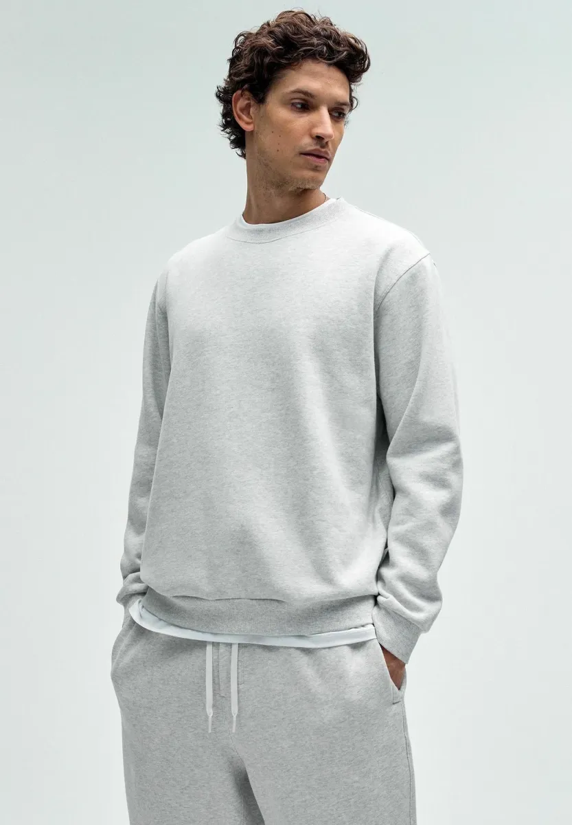 STEADY STATE CREW - Fleecepullover - heathered core ultra light grey