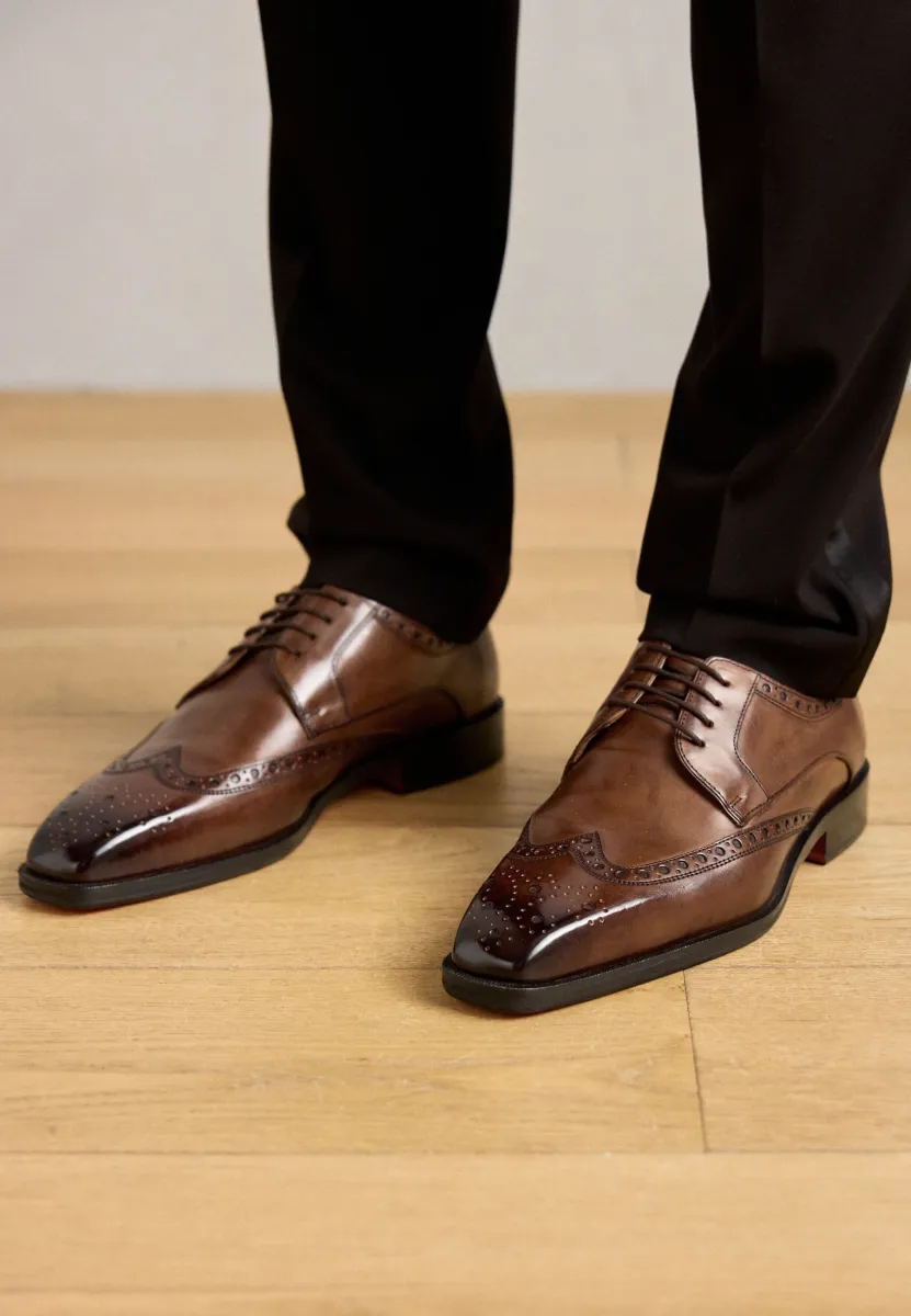 STEFANO 4 - Schnürer - brown