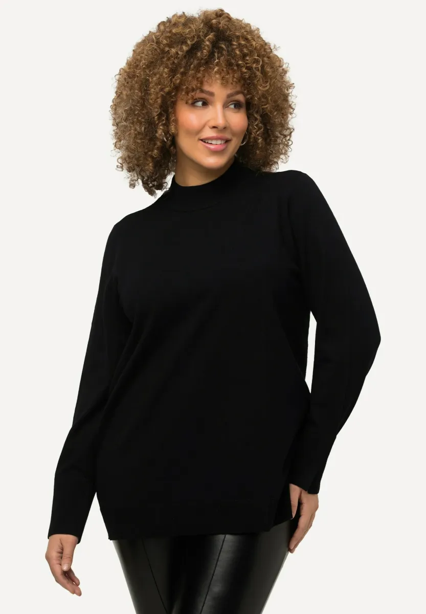 STEHKRAGEN - Strickpullover - black