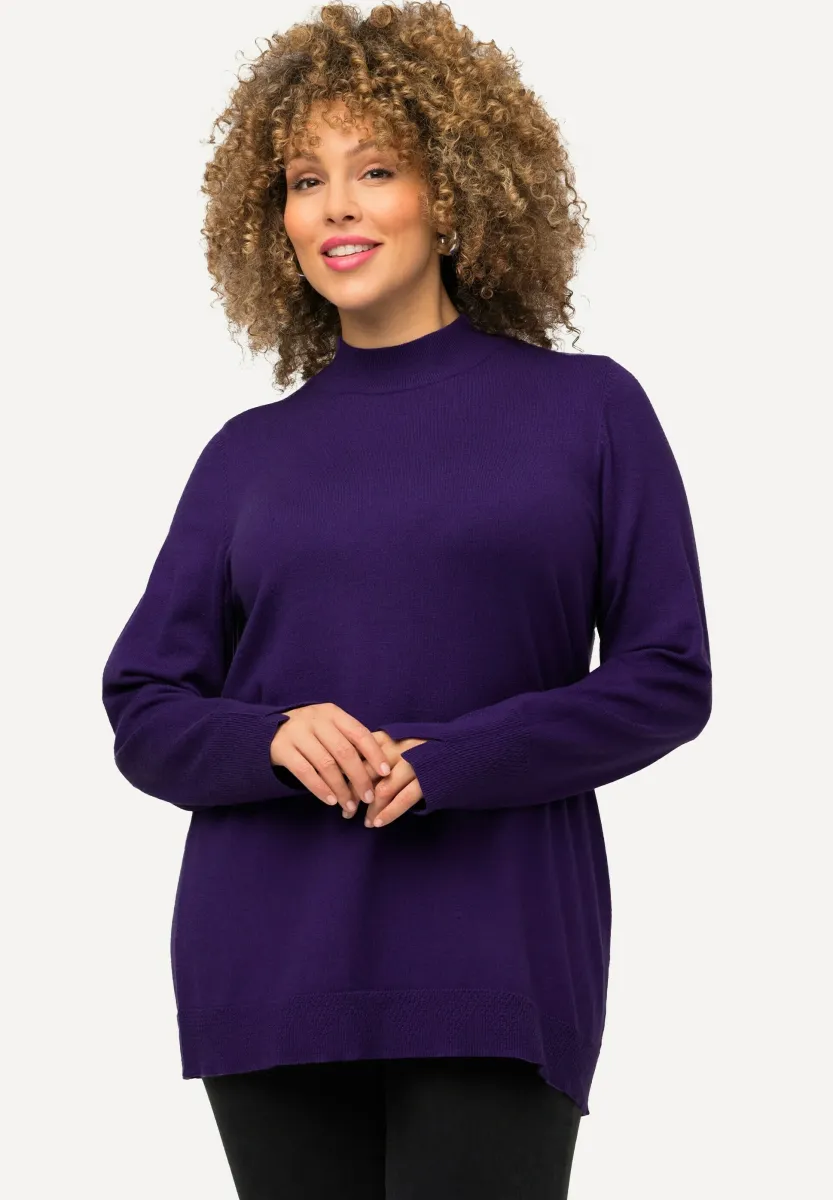 STEHKRAGEN - Strickpullover - dark purple