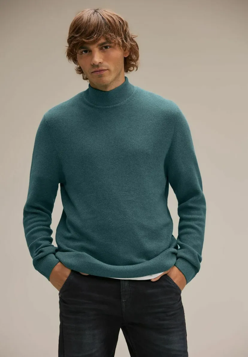 STEHKRAGEN - Strickpullover - grün