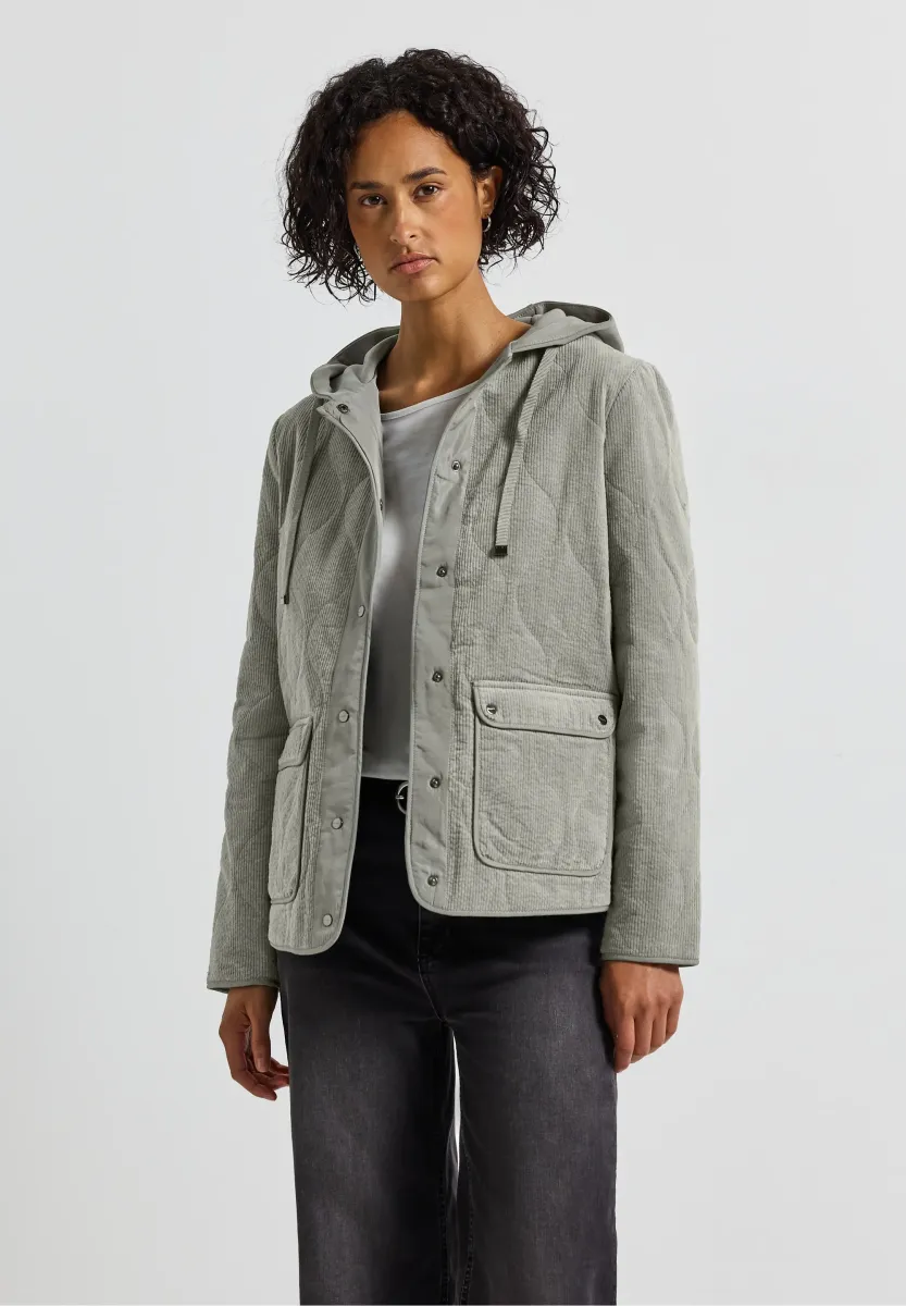 STEPP MIT KAPUZE - Übergangsjacke - grün