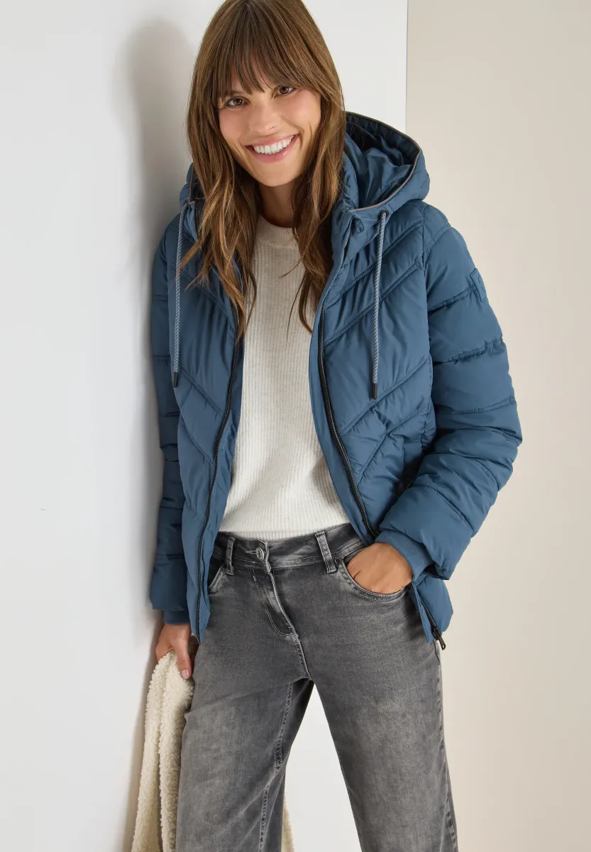 STEPP MIT KAPUZE - Winterjacke - blau