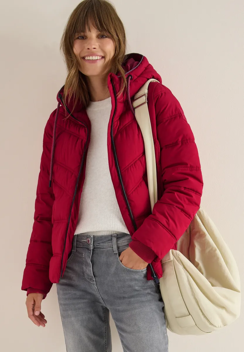 STEPP MIT KAPUZE - Winterjacke - rot