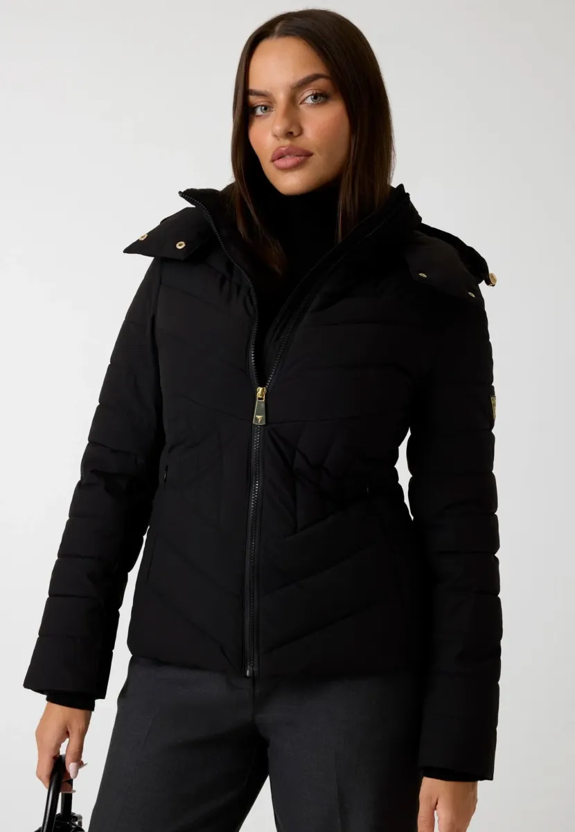 STEPP MIT KAPUZE - Winterjacke - schwarz