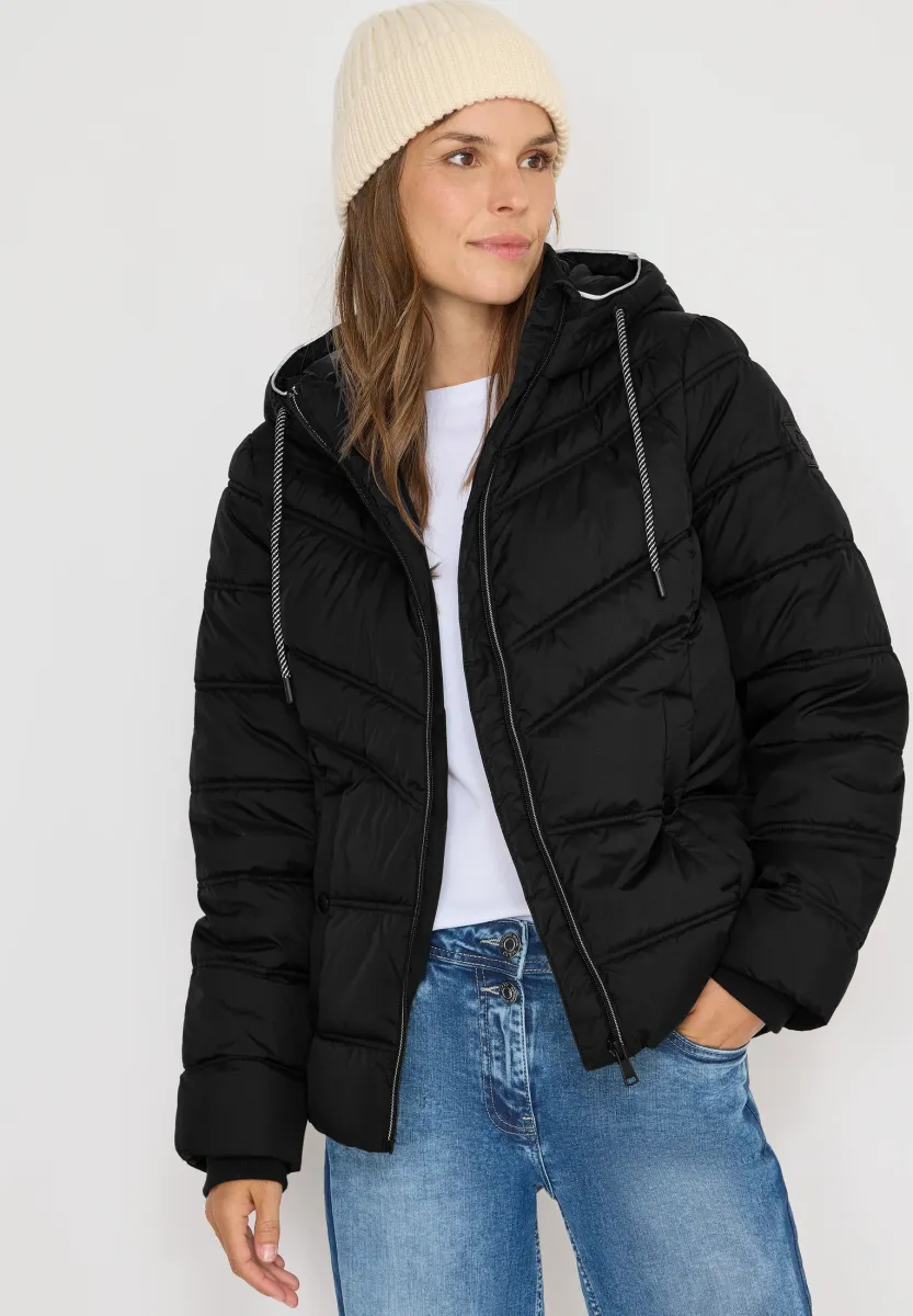 STEPP MIT KAPUZE - Winterjacke - schwarz