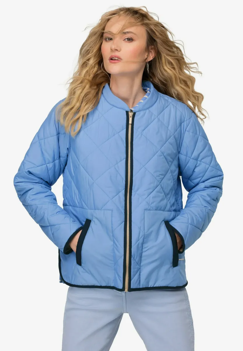 STEPP WASSERABWEISEND STEHKRAGEN ZIPPER TASCHEN - Übergangsjacke - cloud blue