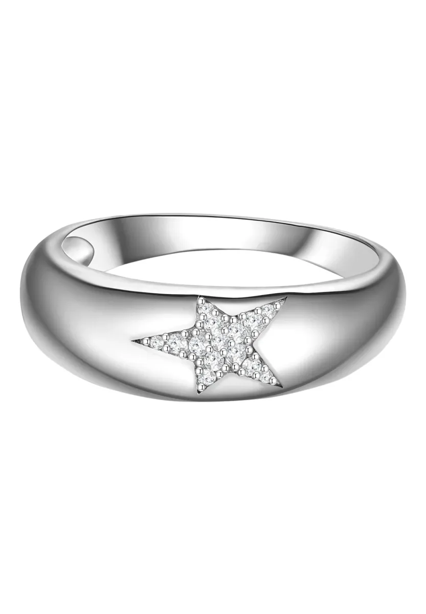 STERN - Ring - silberfarben