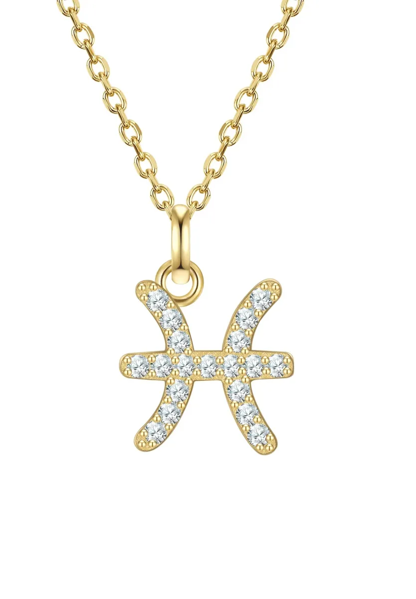 STERNZEICHEN FISCHE - Halskette - gelbgold-coloured