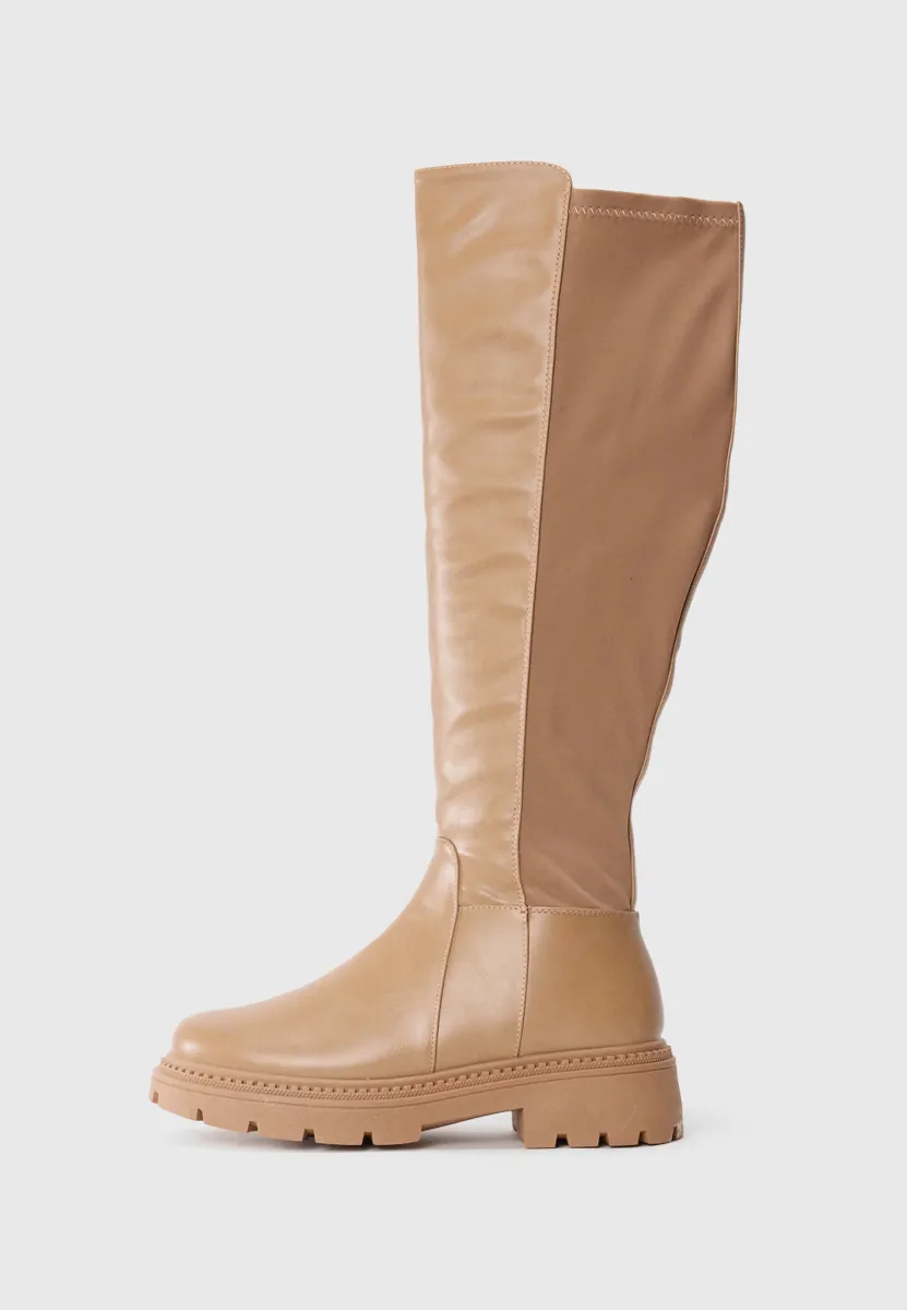 Stiefel - beige