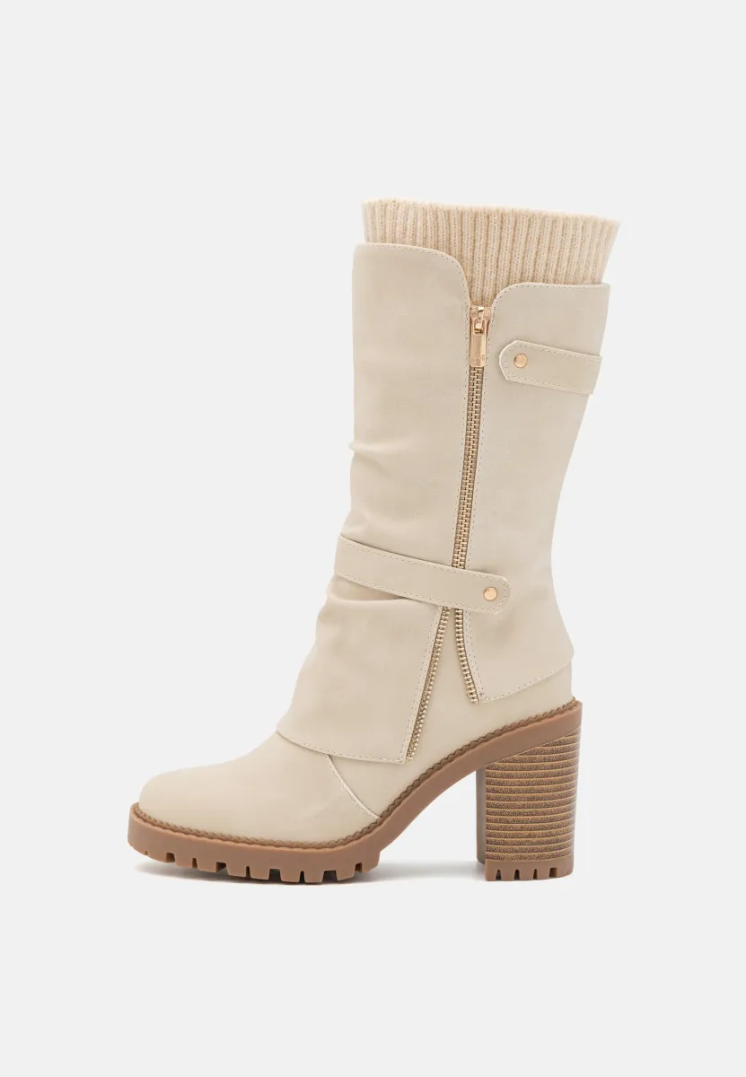 Stiefel - beige
